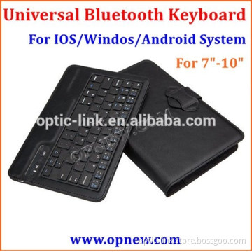 Tablet PC Universal bluetooth keyboard Buckle leather case suit for Android Windos IOS system bluetooth 3.0